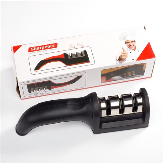 1 Afilador De Cuchillos Multifuncional Portátil Con Mango