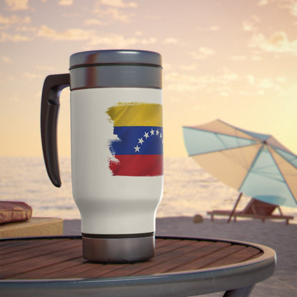 Stainless Steel Travel Mug with Handle, 14oz