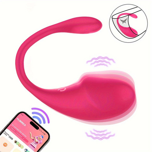 1pc Vibrador Portátil Inalámbrico Con Control Remoto De Aplicación Vibrador De Punto G Para Mujeres Dildo Wear Huevo Vibrante Clit Bragas Femeninas Juguetes Sexuales Para Adultos