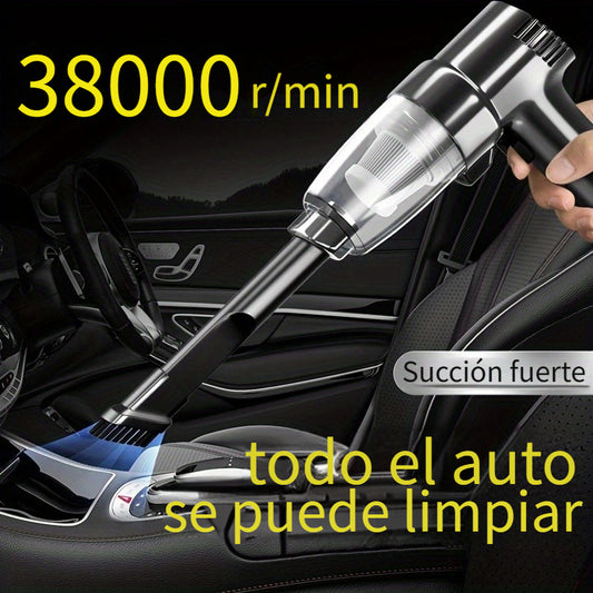 Aspiradora Portátil De Súper Succión Para Interiores De Doble Uso En El Hogar Y En El Automóvil De Alta Potencia Inalámbrica Montada En El Automóvil