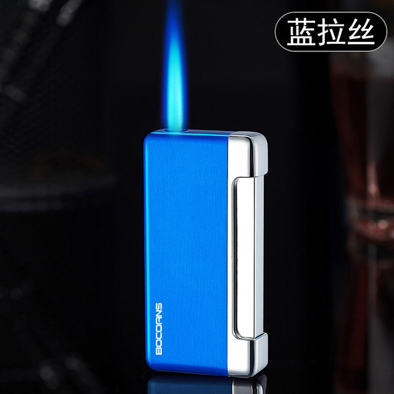 Thin Wind Proof Butane Torch Ensendedores Gas Smoking Accessories Novelty Gasoline Cigarette Lighters Metal Dropship Suppliers