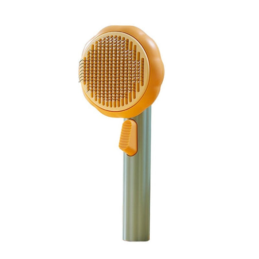 Pumpkin Pet Brush Self Cleaning Slicker Cat Brush for Shedding Dog Cat Grooming Comb Removes Loose Underlayers and Tangled Hair