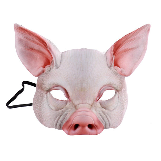 Pig Head Masks Mascaras Animales Masks Cosplay Halloween Mask Prop Party Carnival Mask Pig Head Mask Face Cover Pig Cosplay