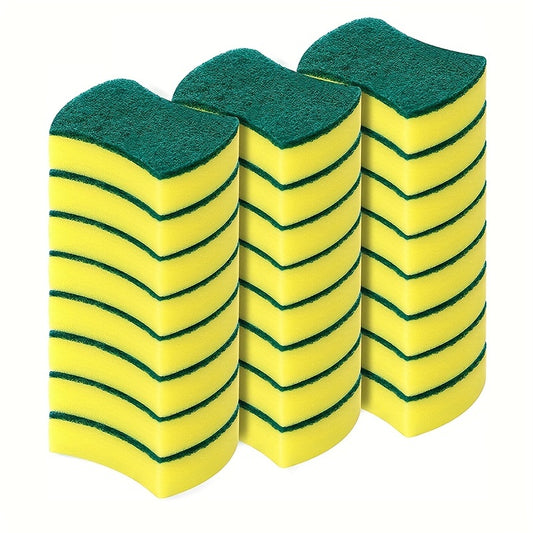 Paquete De 12 Esponjas De Limpieza De Cocina, Paños De Cocina, Estropajo, Esponja De Fregado Antiarañazos Para Vajilla