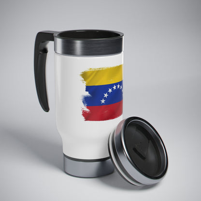 Stainless Steel Travel Mug with Handle, 14oz