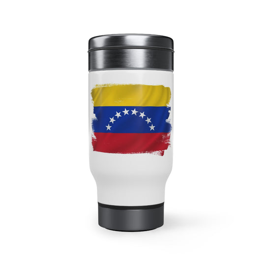 Stainless Steel Travel Mug with Handle, 14oz